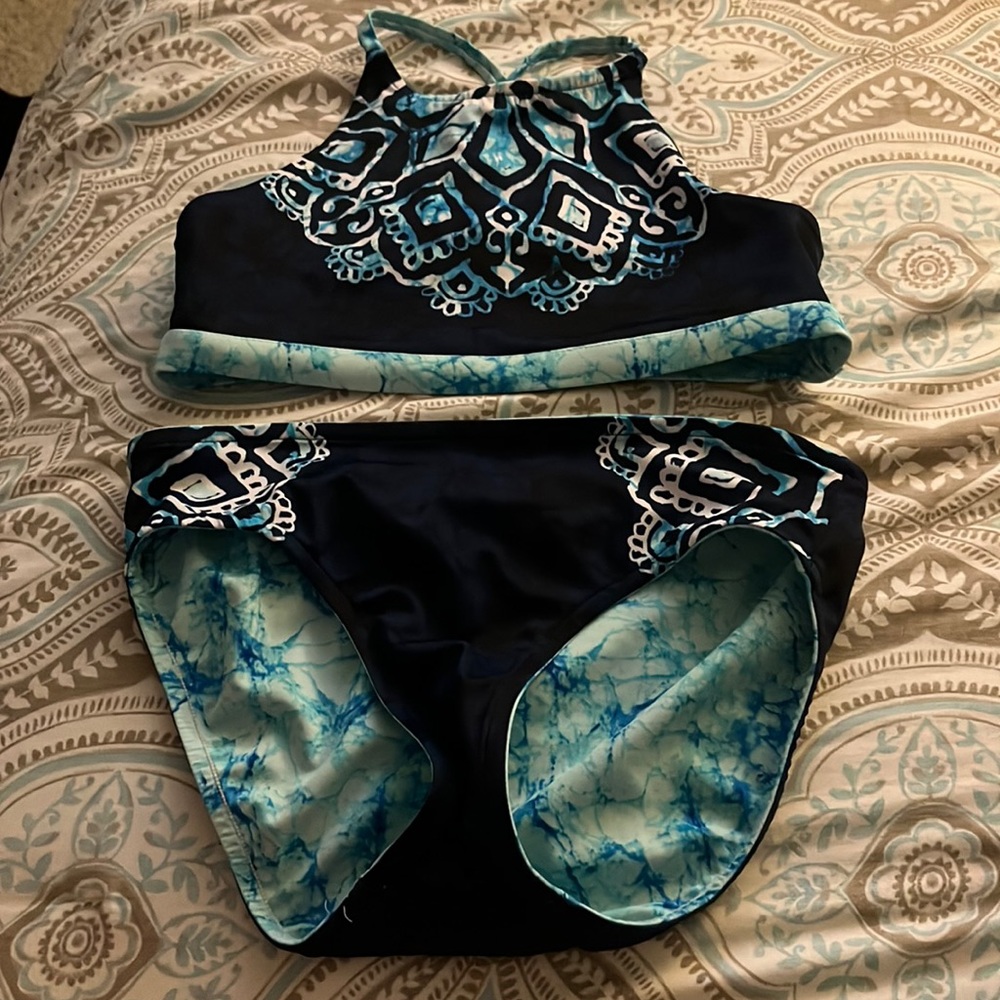 justice double sided bikini